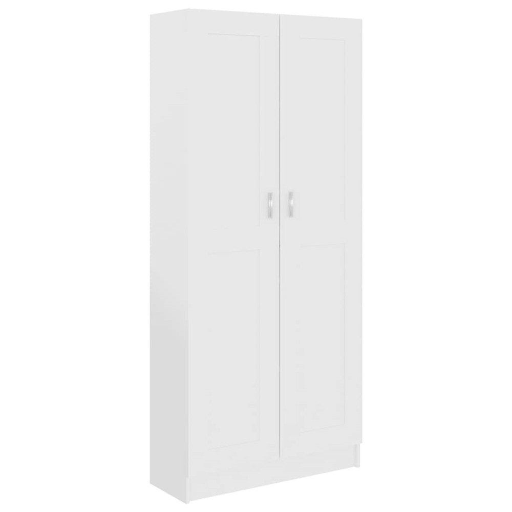 vidaXL Bibliotecă, alb, 82,5x30,5x185,5 cm, lemn prelucrat