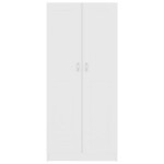 vidaXL Bibliotecă, alb, 82,5x30,5x185,5 cm, lemn prelucrat vidaXL Bibliotecă, alb, 82,5x30,5x185,5 cm, lemn prelucrat