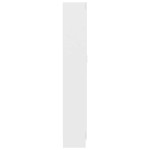 vidaXL Bibliotecă, alb, 82,5x30,5x185,5 cm, lemn prelucrat vidaXL Bibliotecă, alb, 82,5x30,5x185,5 cm, lemn prelucrat