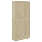 vidaXL Bibliotecă, stejar sonoma, 82,5x30,5x185,5 cm, lemn prelucrat vidaXL Bibliotecă, stejar sonoma, 82,5x30,5x185,5 cm, lemn prelucrat