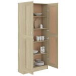 vidaXL Bibliotecă, stejar sonoma, 82,5x30,5x185,5 cm, lemn prelucrat vidaXL Bibliotecă, stejar sonoma, 82,5x30,5x185,5 cm, lemn prelucrat