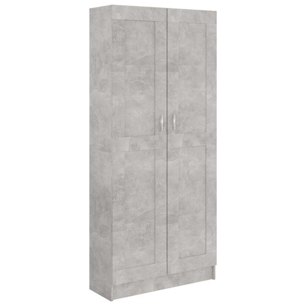 vidaXL Bibliotecă, gri beton, 82,5 x 30,5 x 185,5 cm, lemn prelucrat