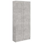 vidaXL Bibliotecă, gri beton, 82,5 x 30,5 x 185,5 cm, lemn prelucrat vidaXL Bibliotecă, gri beton, 82,5 x 30,5 x 185,5 cm, lemn prelucrat