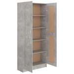 vidaXL Bibliotecă, gri beton, 82,5 x 30,5 x 185,5 cm, lemn prelucrat vidaXL Bibliotecă, gri beton, 82,5 x 30,5 x 185,5 cm, lemn prelucrat