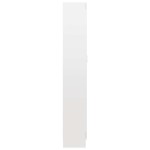 vidaXL Bibliotecă, alb extralucios, 82,5x30,5x185,5 cm, lemn prelucrat