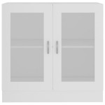 vidaXL Dulap cu vitrină, alb, 82,5 x 30,5 x 80 cm, lemn prelucrat vidaXL Dulap cu vitrină, alb, 82,5 x 30,5 x 80 cm, lemn prelucrat
