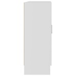 vidaXL Dulap cu vitrină, alb, 82,5 x 30,5 x 80 cm, lemn prelucrat vidaXL Dulap cu vitrină, alb, 82,5 x 30,5 x 80 cm, lemn prelucrat