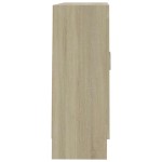 vidaXL Dulap cu vitrină, stejar sonoma 82,5x30,5x80 cm lemn prelucrat vidaXL Dulap cu vitrină, stejar sonoma 82,5x30,5x80 cm lemn prelucrat