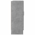 vidaXL Dulap cu vitrină, gri beton, 82,5x30,5x80 cm, lemn prelucrat vidaXL Dulap cu vitrină, gri beton, 82,5x30,5x80 cm, lemn prelucrat