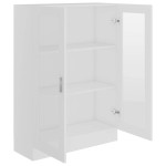 vidaXL Dulap cu vitrină, alb, 82,5 x 30,5 x 115 cm, lemn prelucrat vidaXL Dulap cu vitrină, alb, 82,5 x 30,5 x 115 cm, lemn prelucrat