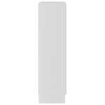 vidaXL Dulap cu vitrină, alb, 82,5 x 30,5 x 115 cm, lemn prelucrat vidaXL Dulap cu vitrină, alb, 82,5 x 30,5 x 115 cm, lemn prelucrat