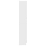 vidaXL Dulap cu vitrină, alb, 82,5 x 30,5 x 185,5 cm, lemn prelucrat vidaXL Dulap cu vitrină, alb, 82,5 x 30,5 x 185,5 cm, lemn prelucrat