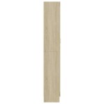 vidaXL Dulap vitrină, stejar sonoma 82,5x30,5x185,5 cm lemn prelucrat