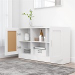 vidaXL Dulap, alb, 120x30,5x70 cm, lemn prelucrat