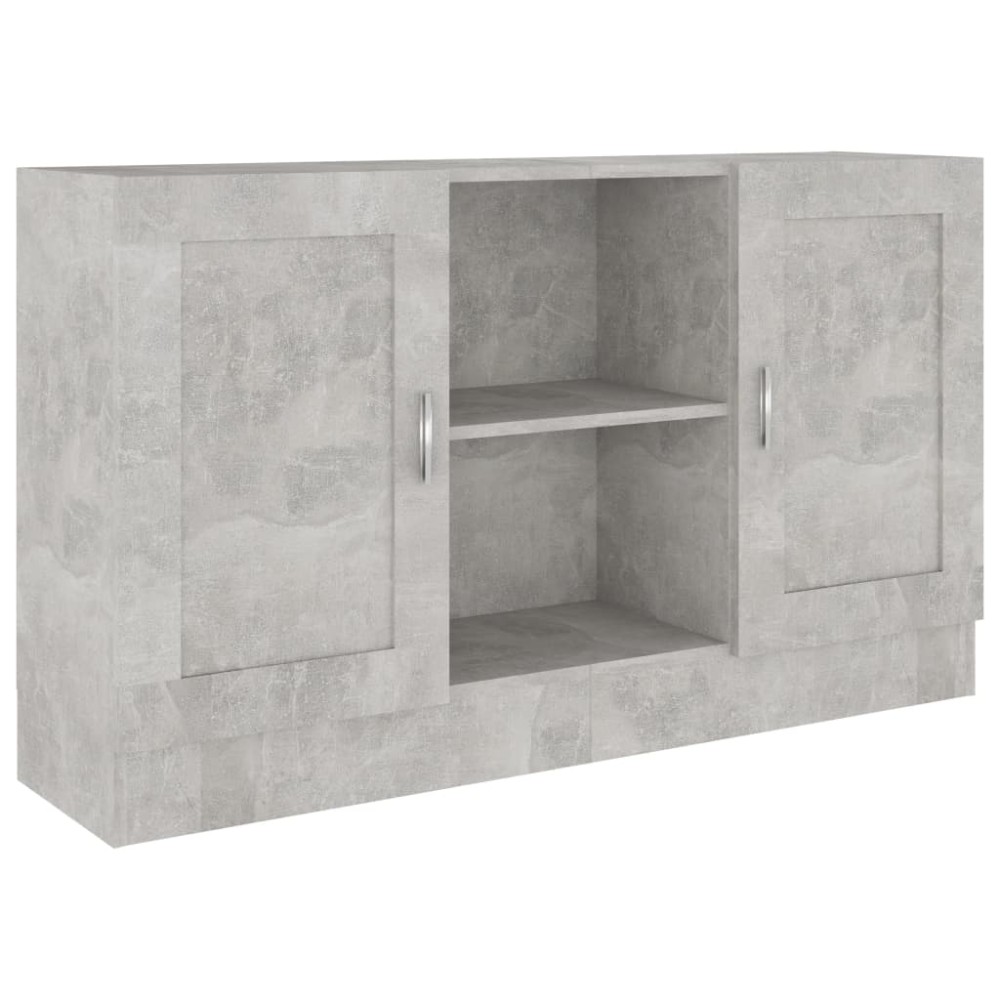 vidaXL Dulap, gri beton, 120x30,5x70 cm, lemn prelucrat