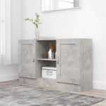 vidaXL Dulap, gri beton, 120x30,5x70 cm, lemn prelucrat vidaXL Dulap, gri beton, 120x30,5x70 cm, lemn prelucrat