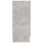 vidaXL Dulap cu vitrină, gri beton, 120x30,5x70 cm, lemn prelucrat