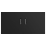vidaXL Dulap montat pe perete, negru, 80x39x40 cm, lemn prelucrat