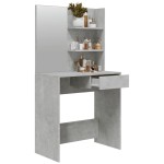 vidaXL Masă de toaletă cu oglindă, gri sonoma, 74,5x40x141 cm vidaXL Masă de toaletă cu oglindă, gri sonoma, 74,5x40x141 cm