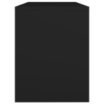 vidaXL Taburet de toaletă, negru, 70x35x45 cm, lemn prelucrat vidaXL Taburet de toaletă, negru, 70x35x45 cm, lemn prelucrat