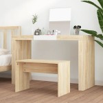 vidaXL Taburet de toaletă, stejar sonoma, 70x35x45 cm, lemn prelucrat vidaXL Taburet de toaletă, stejar sonoma, 70x35x45 cm, lemn prelucrat