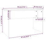 vidaXL Taburet de toaletă, stejar sonoma, 70x35x45 cm, lemn prelucrat vidaXL Taburet de toaletă, stejar sonoma, 70x35x45 cm, lemn prelucrat