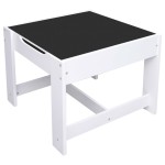 vidaXL Masă pentru copii, cu 2 scaune, alb, MDF vidaXL Masă pentru copii, cu 2 scaune, alb, MDF
