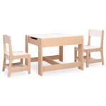 vidaXL Masă pentru copii cu 2 scaune, MDF vidaXL Masă pentru copii cu 2 scaune, MDF