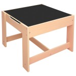 vidaXL Masă pentru copii cu 2 scaune, MDF vidaXL Masă pentru copii cu 2 scaune, MDF