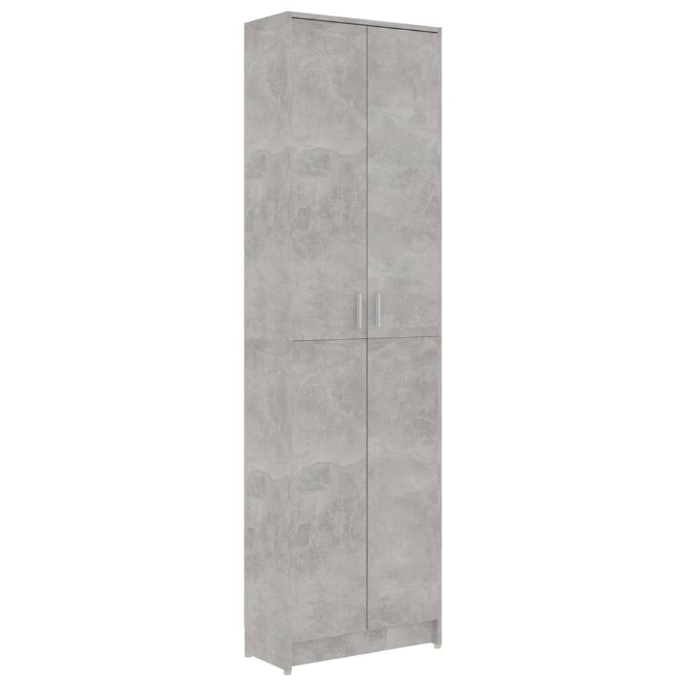 vidaXL Șifonier de hol, gri beton, 55x25x189 cm, lemn prelucrat
