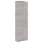 vidaXL Șifonier de hol, gri beton, 55x25x189 cm, lemn prelucrat