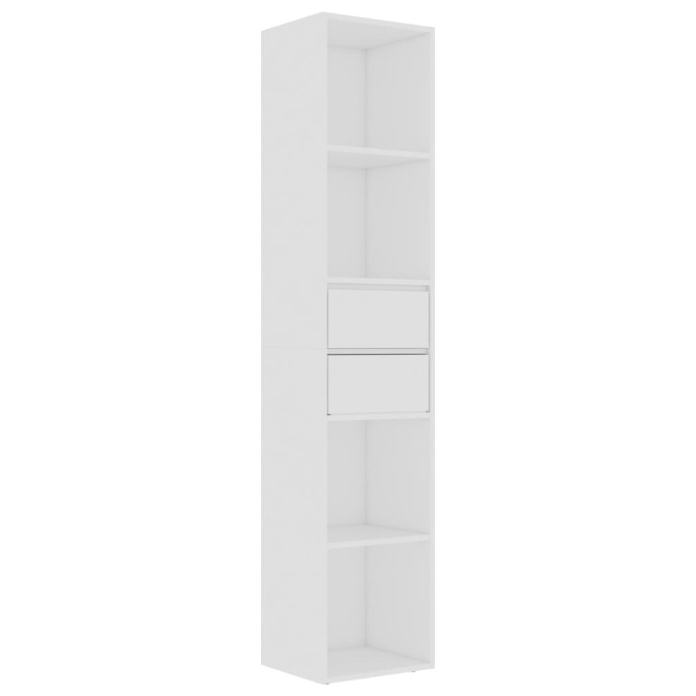 vidaXL Bibliotecă, alb, 36x30x171 cm, lemn prelucrat