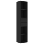 vidaXL Bibliotecă, negru, 36x30x171 cm, lemn prelucrat vidaXL Bibliotecă, negru, 36x30x171 cm, lemn prelucrat