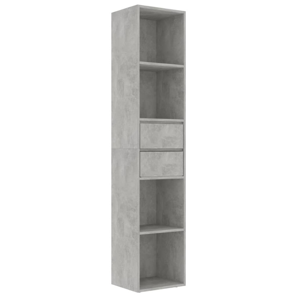 vidaXL Bibliotecă, gri beton, 36x30x171 cm, lemn prelucrat