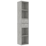 vidaXL Bibliotecă, gri beton, 36x30x171 cm, lemn prelucrat vidaXL Bibliotecă, gri beton, 36x30x171 cm, lemn prelucrat