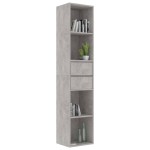 vidaXL Bibliotecă, gri beton, 36x30x171 cm, lemn prelucrat vidaXL Bibliotecă, gri beton, 36x30x171 cm, lemn prelucrat
