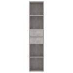 vidaXL Bibliotecă, gri beton, 36x30x171 cm, lemn prelucrat vidaXL Bibliotecă, gri beton, 36x30x171 cm, lemn prelucrat