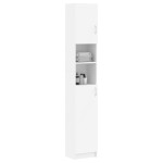 vidaXL Dulap de baie, alb, 32x25,5x190 cm, lemn prelucrat