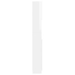 vidaXL Dulap de baie, alb extralucios, 32x25,5x190 cm, lemn prelucrat