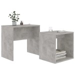 vidaXL Set măsuțe de cafea, gri beton, 48x30x45 cm, lemn prelucrat vidaXL Set măsuțe de cafea, gri beton, 48x30x45 cm, lemn prelucrat