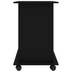 vidaXL Birou de calculator, negru, 80x50x75 cm, lemn prelucrat
