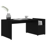 vidaXL Măsuță de cafea, negru, 90x45x35 cm, lemn prelucrat vidaXL Măsuță de cafea, negru, 90x45x35 cm, lemn prelucrat