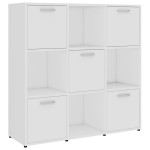 vidaXL Bibliotecă, alb, 90x30x90 cm, lemn prelucrat vidaXL Bibliotecă, alb, 90x30x90 cm, lemn prelucrat