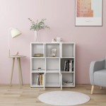 vidaXL Bibliotecă, alb, 90x30x90 cm, lemn prelucrat vidaXL Bibliotecă, alb, 90x30x90 cm, lemn prelucrat