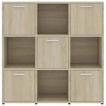 vidaXL Bibliotecă, stejar Sonoma, 90 x 30 x 90 cm, lemn prelucrat