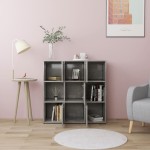 vidaXL Bibliotecă, gri beton, 90 x 30 x 90 cm, lemn prelucrat vidaXL Bibliotecă, gri beton, 90 x 30 x 90 cm, lemn prelucrat