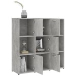 vidaXL Bibliotecă, gri beton, 90 x 30 x 90 cm, lemn prelucrat vidaXL Bibliotecă, gri beton, 90 x 30 x 90 cm, lemn prelucrat