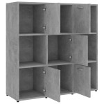 vidaXL Bibliotecă, gri beton, 90 x 30 x 90 cm, lemn prelucrat vidaXL Bibliotecă, gri beton, 90 x 30 x 90 cm, lemn prelucrat