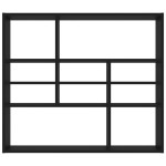 vidaXL Raft de perete, negru, 90x16x78 cm, lemn prelucrat vidaXL Raft de perete, negru, 90x16x78 cm, lemn prelucrat