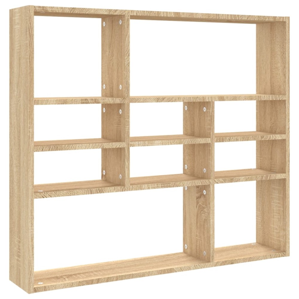 vidaXL Raft de perete, stejar Sonoma, 90 x 16 x 78 cm, lemn prelucrat
